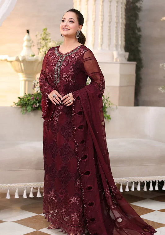 MARIA B Embroidered Chiffon