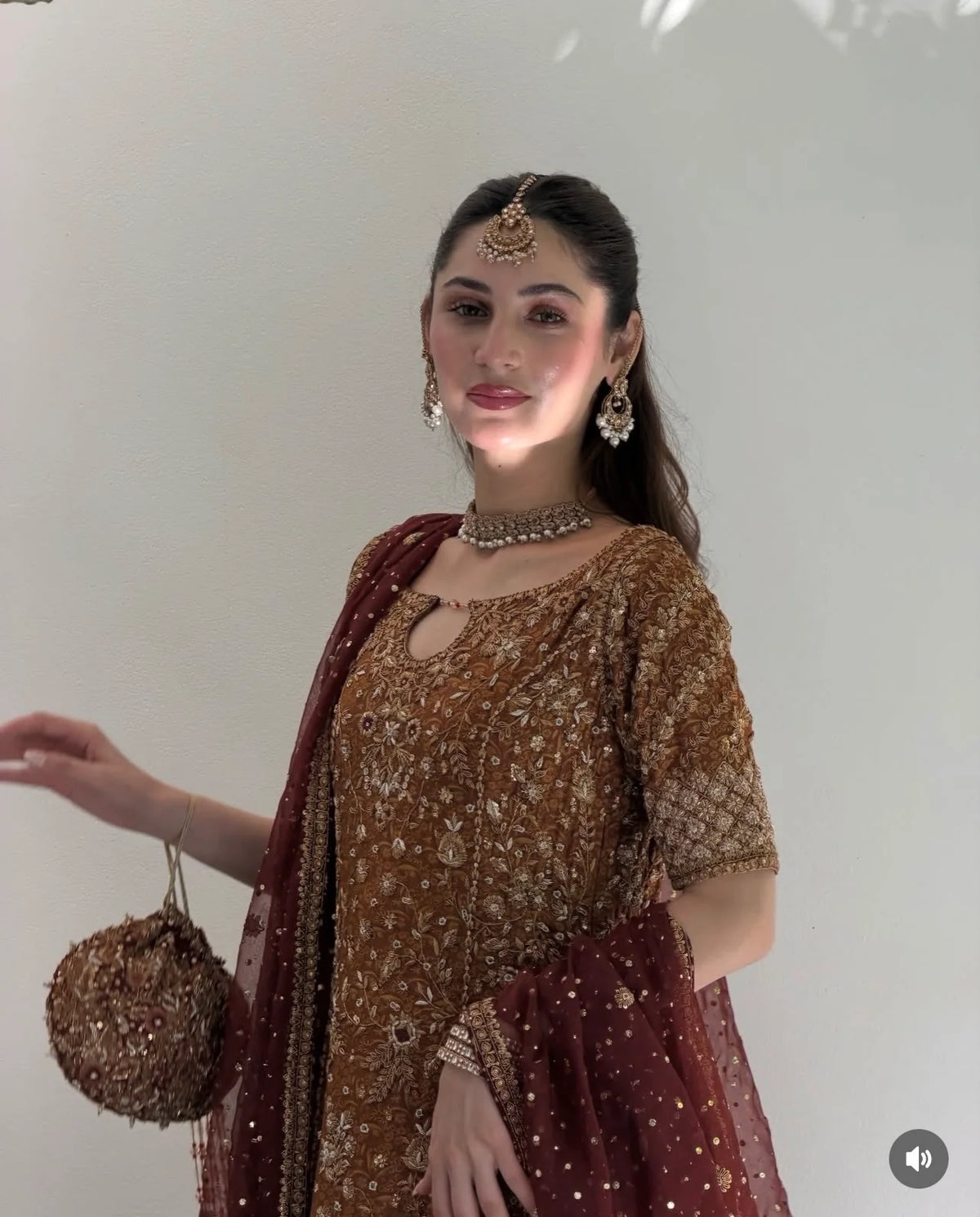 Zeeshan Danish - Rust & Burgundy