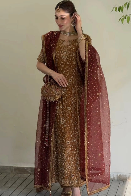 Zeeshan Danish - Rust & Burgundy