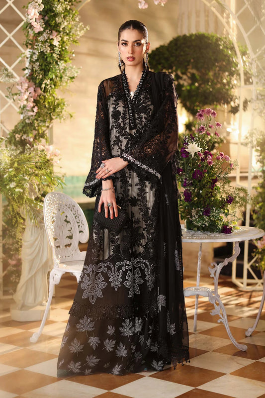 MARIA B Embroidered Chiffon