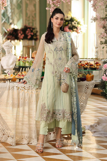 MARIA B Embroidered Chiffon
