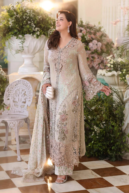 MARIA B Embroidered Chiffon